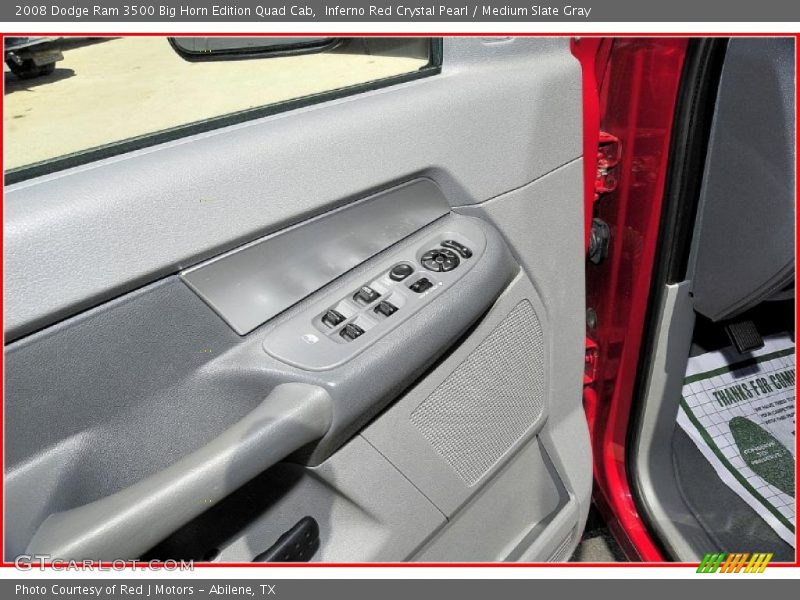Inferno Red Crystal Pearl / Medium Slate Gray 2008 Dodge Ram 3500 Big Horn Edition Quad Cab