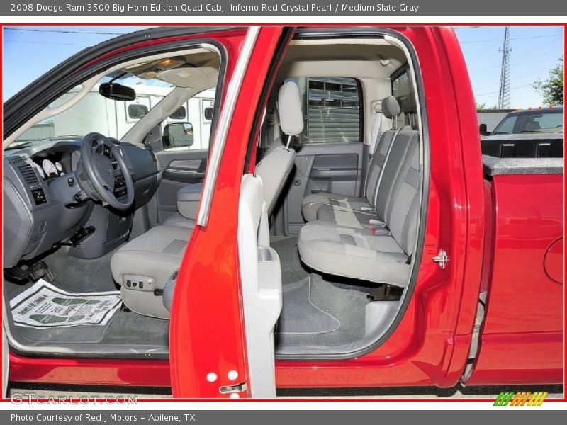 Inferno Red Crystal Pearl / Medium Slate Gray 2008 Dodge Ram 3500 Big Horn Edition Quad Cab