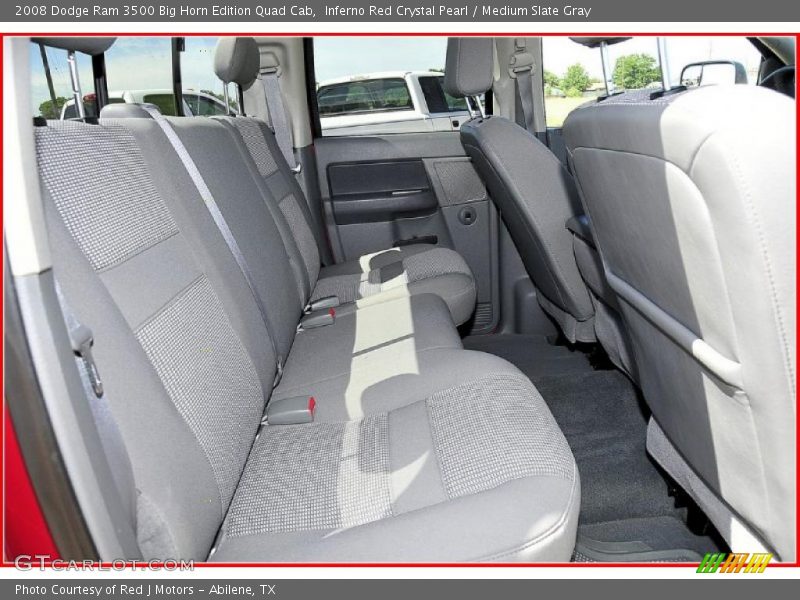 Inferno Red Crystal Pearl / Medium Slate Gray 2008 Dodge Ram 3500 Big Horn Edition Quad Cab