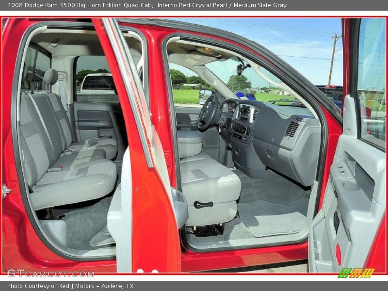 Inferno Red Crystal Pearl / Medium Slate Gray 2008 Dodge Ram 3500 Big Horn Edition Quad Cab