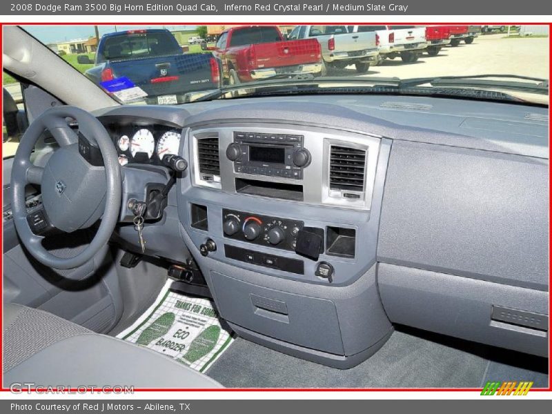 Inferno Red Crystal Pearl / Medium Slate Gray 2008 Dodge Ram 3500 Big Horn Edition Quad Cab