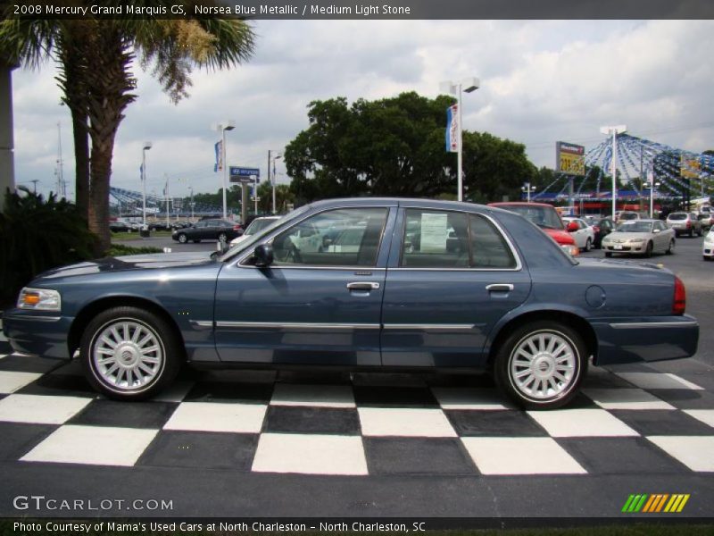 Norsea Blue Metallic / Medium Light Stone 2008 Mercury Grand Marquis GS