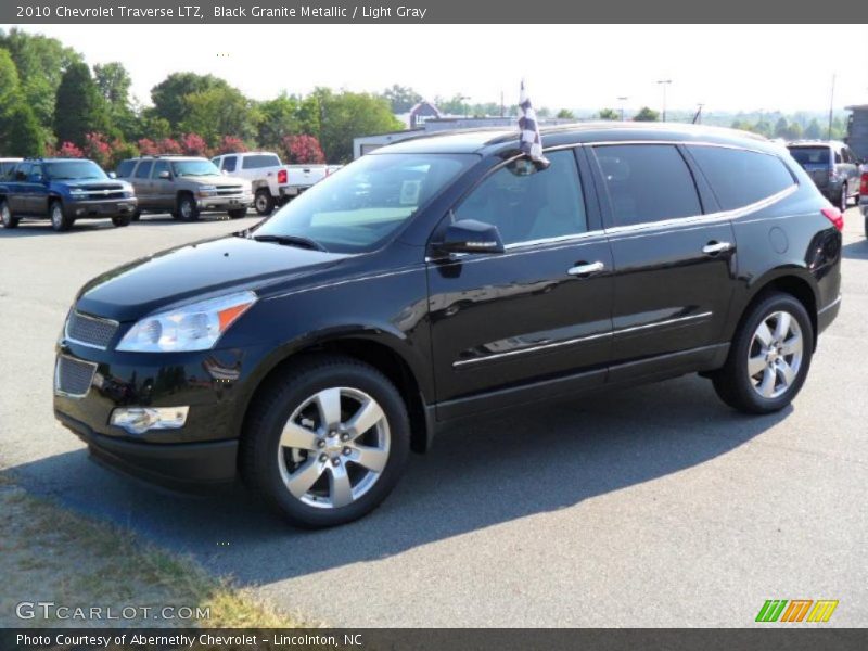 Black Granite Metallic / Light Gray 2010 Chevrolet Traverse LTZ