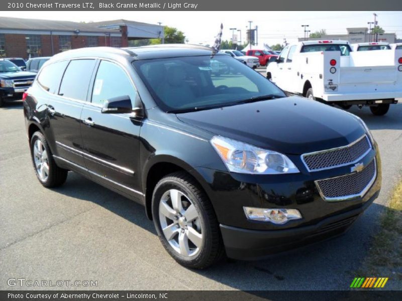 Black Granite Metallic / Light Gray 2010 Chevrolet Traverse LTZ