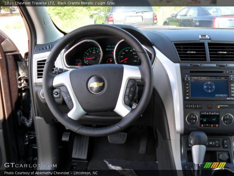 Black Granite Metallic / Light Gray 2010 Chevrolet Traverse LTZ