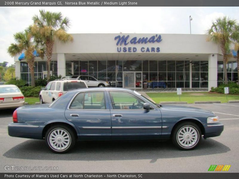 Norsea Blue Metallic / Medium Light Stone 2008 Mercury Grand Marquis GS
