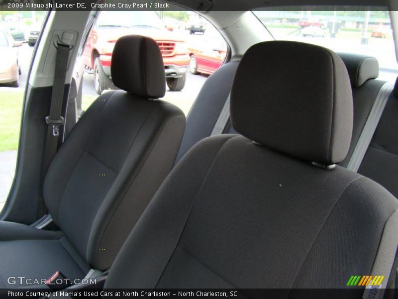 Graphite Gray Pearl / Black 2009 Mitsubishi Lancer DE