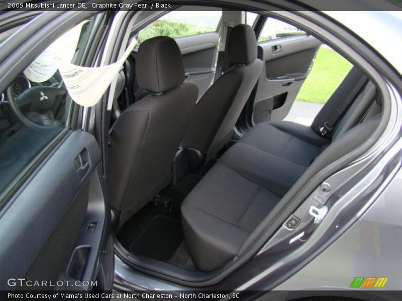 Graphite Gray Pearl / Black 2009 Mitsubishi Lancer DE