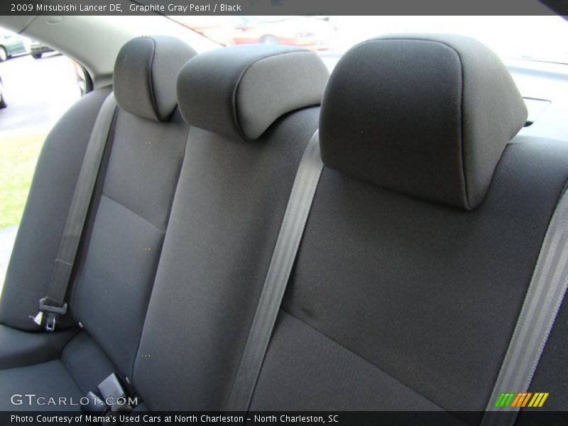 Graphite Gray Pearl / Black 2009 Mitsubishi Lancer DE