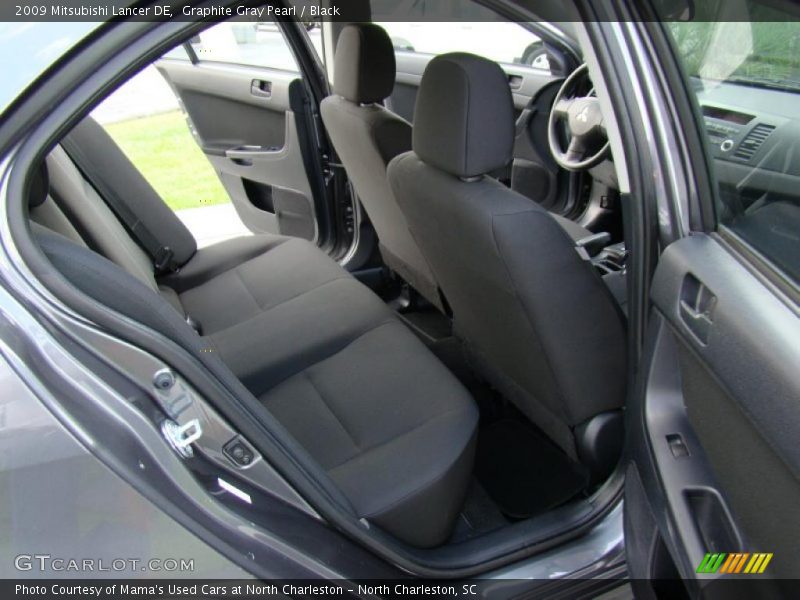 Graphite Gray Pearl / Black 2009 Mitsubishi Lancer DE