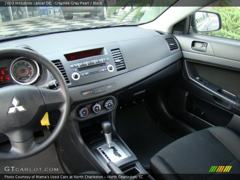 Graphite Gray Pearl / Black 2009 Mitsubishi Lancer DE