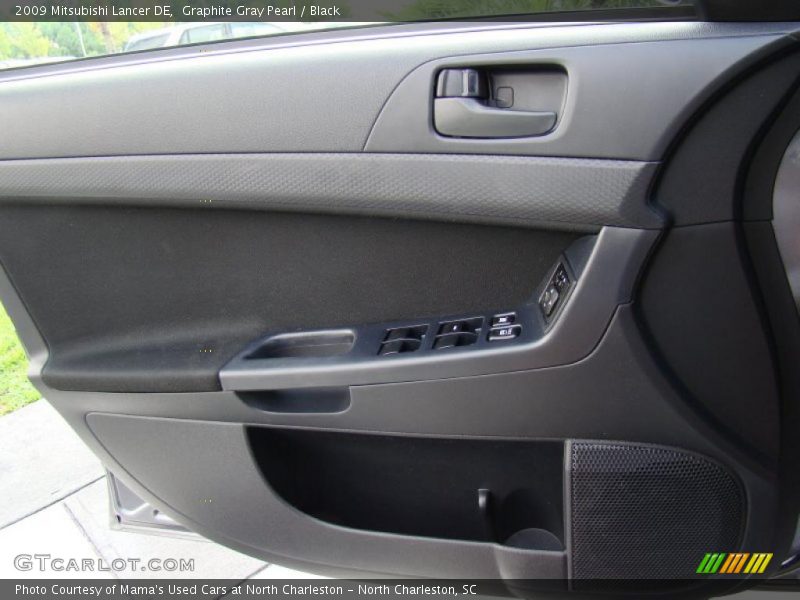 Graphite Gray Pearl / Black 2009 Mitsubishi Lancer DE
