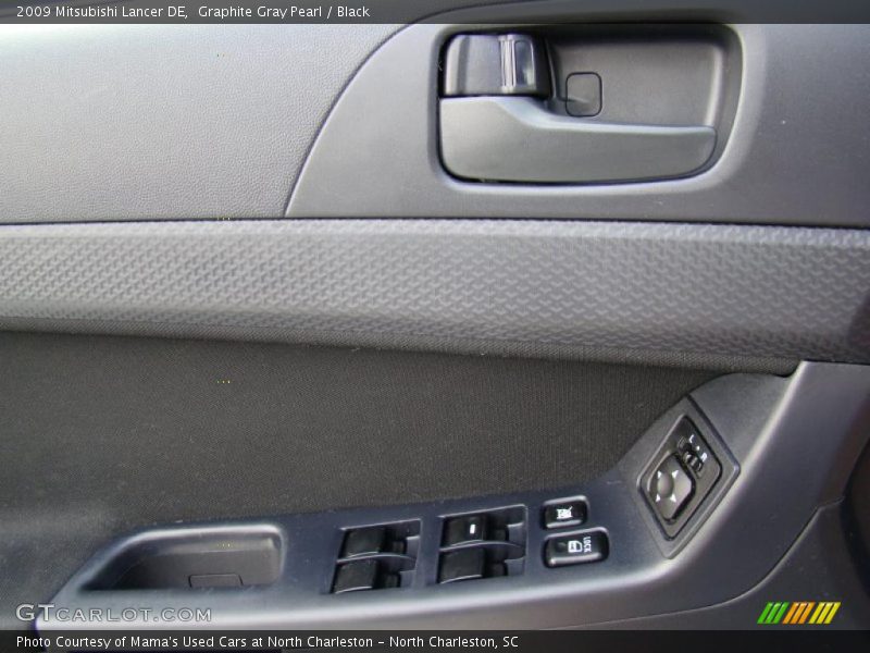 Graphite Gray Pearl / Black 2009 Mitsubishi Lancer DE
