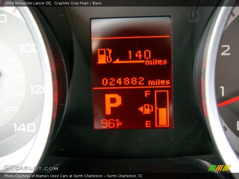 Graphite Gray Pearl / Black 2009 Mitsubishi Lancer DE