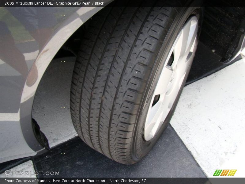 Graphite Gray Pearl / Black 2009 Mitsubishi Lancer DE