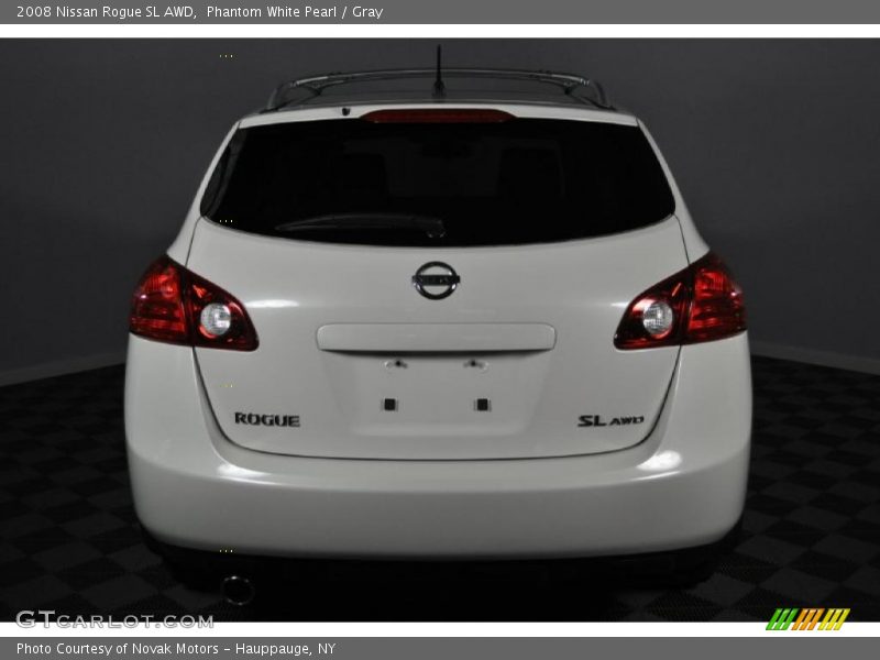 Phantom White Pearl / Gray 2008 Nissan Rogue SL AWD