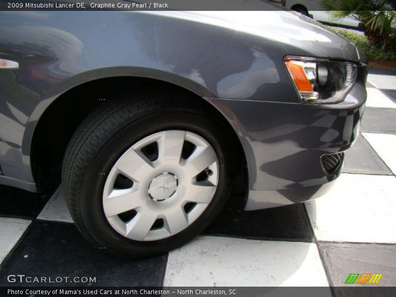 Graphite Gray Pearl / Black 2009 Mitsubishi Lancer DE
