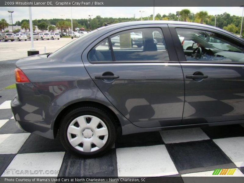Graphite Gray Pearl / Black 2009 Mitsubishi Lancer DE