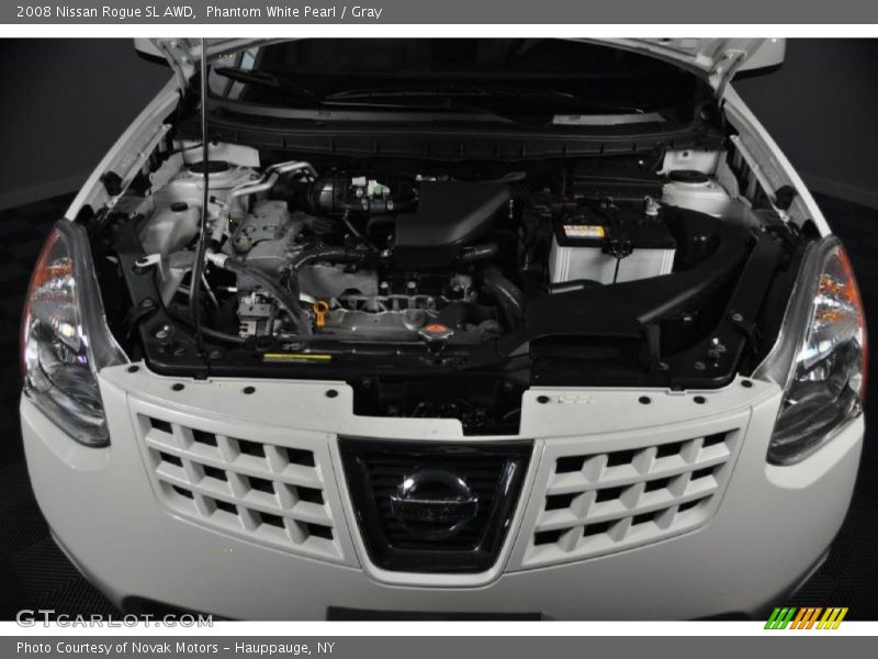 Phantom White Pearl / Gray 2008 Nissan Rogue SL AWD