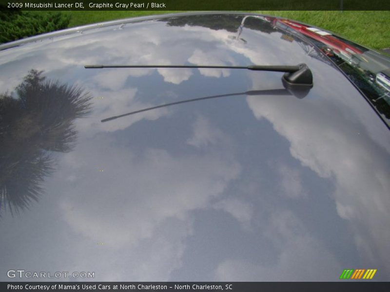 Graphite Gray Pearl / Black 2009 Mitsubishi Lancer DE