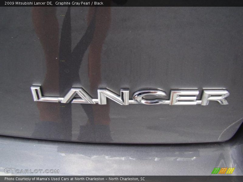 Graphite Gray Pearl / Black 2009 Mitsubishi Lancer DE