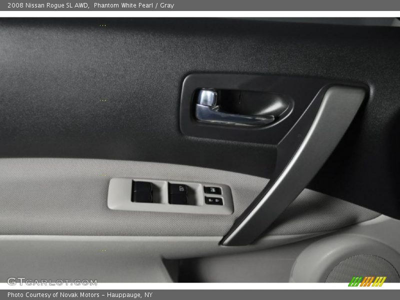 Phantom White Pearl / Gray 2008 Nissan Rogue SL AWD