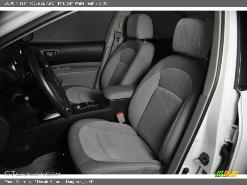 Phantom White Pearl / Gray 2008 Nissan Rogue SL AWD