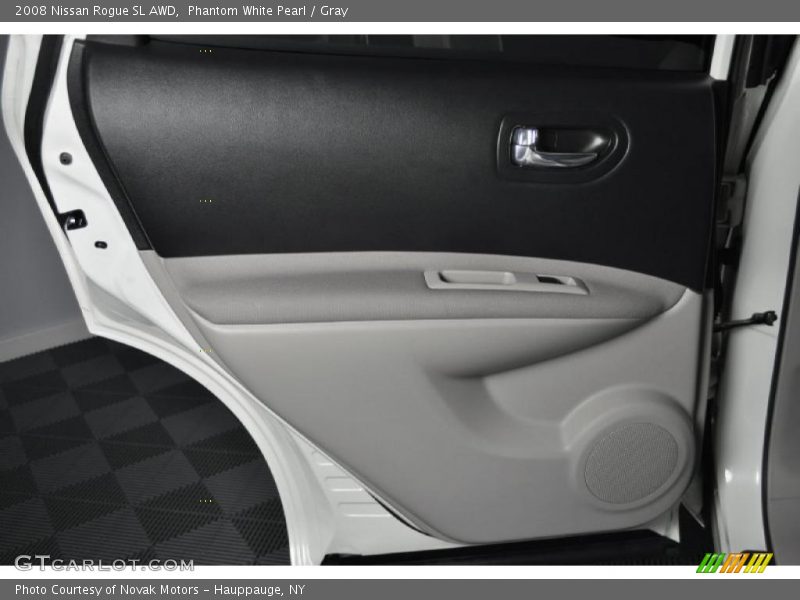 Phantom White Pearl / Gray 2008 Nissan Rogue SL AWD