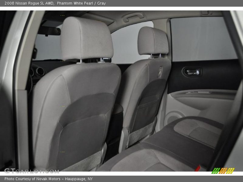 Phantom White Pearl / Gray 2008 Nissan Rogue SL AWD