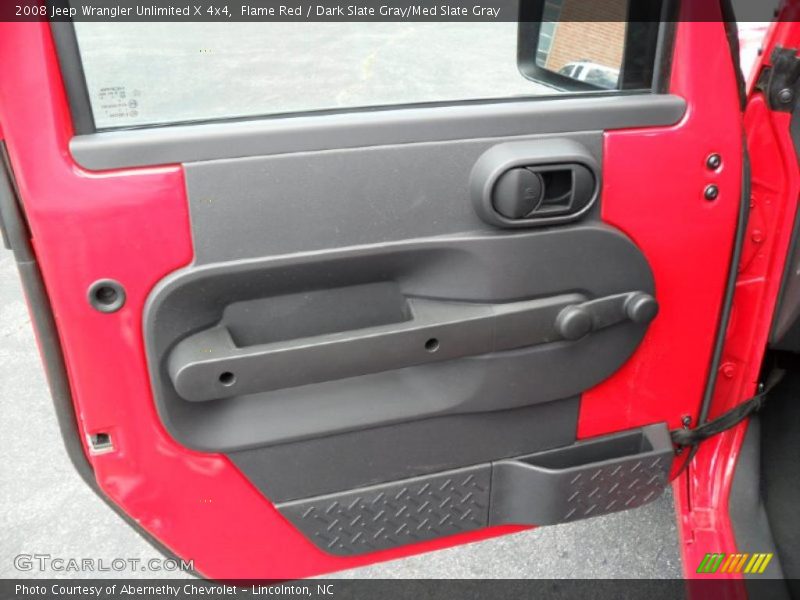 Flame Red / Dark Slate Gray/Med Slate Gray 2008 Jeep Wrangler Unlimited X 4x4