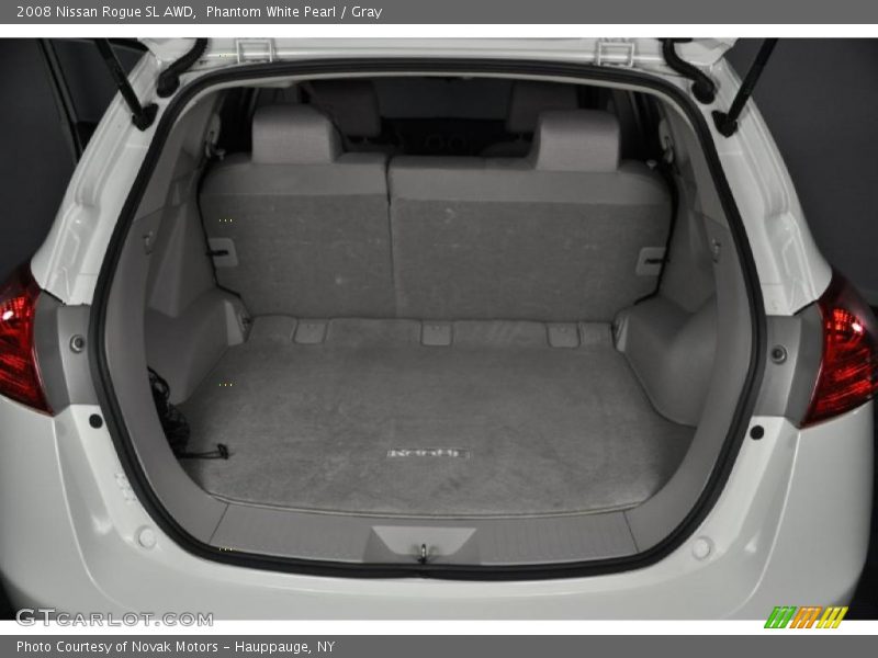 Phantom White Pearl / Gray 2008 Nissan Rogue SL AWD
