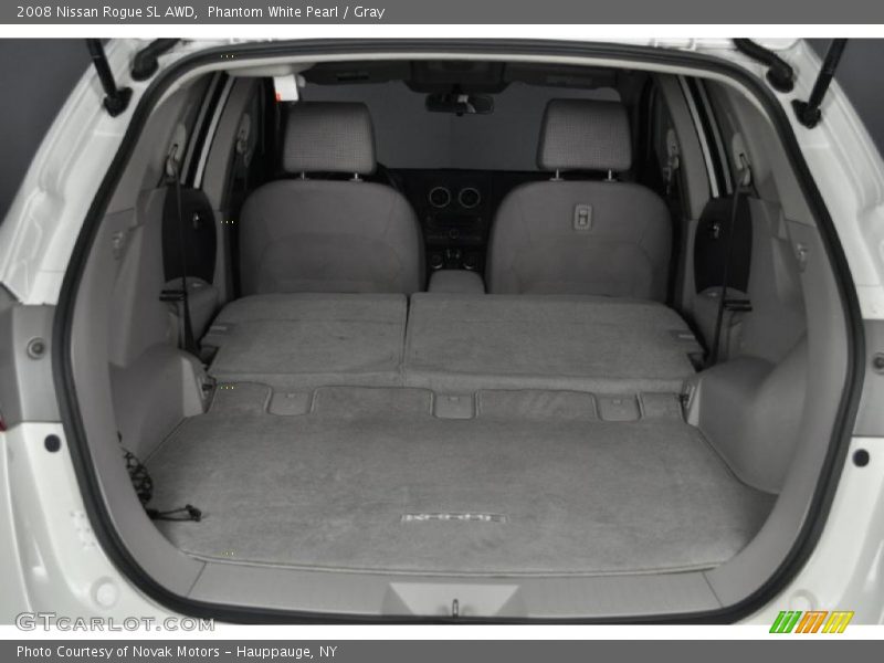 Phantom White Pearl / Gray 2008 Nissan Rogue SL AWD