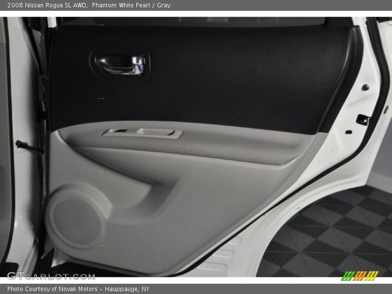 Phantom White Pearl / Gray 2008 Nissan Rogue SL AWD