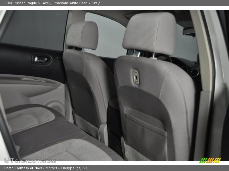 Phantom White Pearl / Gray 2008 Nissan Rogue SL AWD