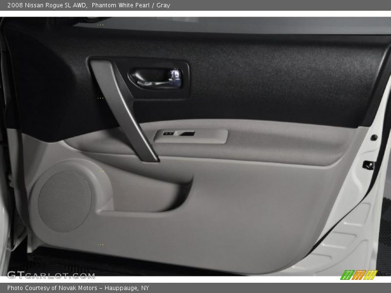 Phantom White Pearl / Gray 2008 Nissan Rogue SL AWD
