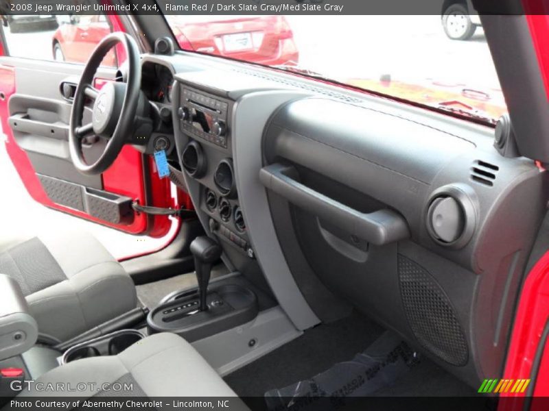 Flame Red / Dark Slate Gray/Med Slate Gray 2008 Jeep Wrangler Unlimited X 4x4