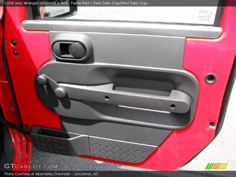 Flame Red / Dark Slate Gray/Med Slate Gray 2008 Jeep Wrangler Unlimited X 4x4