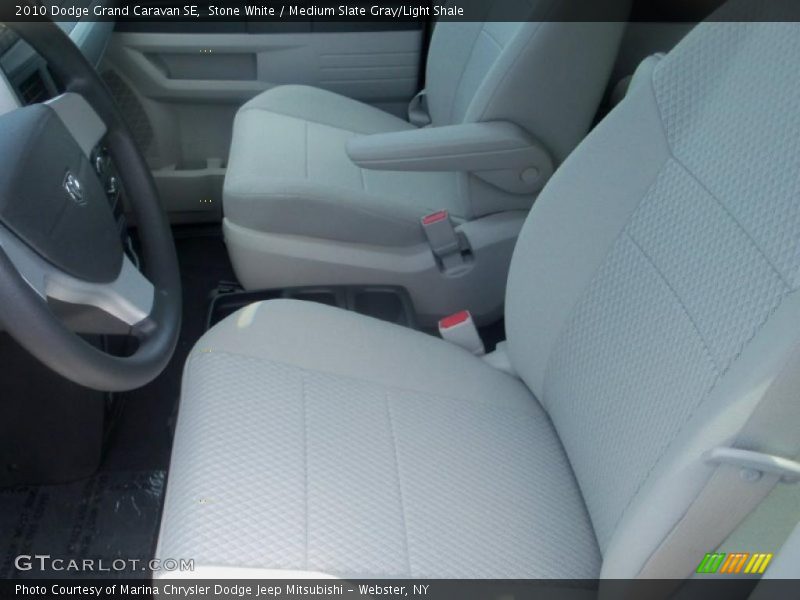 Stone White / Medium Slate Gray/Light Shale 2010 Dodge Grand Caravan SE