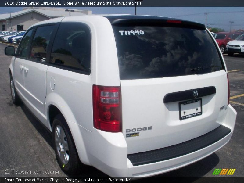 Stone White / Medium Slate Gray/Light Shale 2010 Dodge Grand Caravan SE