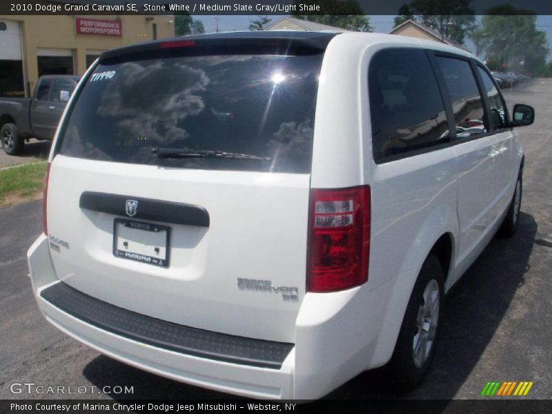 Stone White / Medium Slate Gray/Light Shale 2010 Dodge Grand Caravan SE