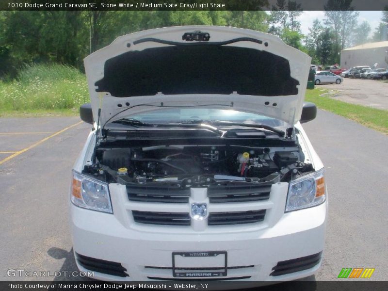 Stone White / Medium Slate Gray/Light Shale 2010 Dodge Grand Caravan SE