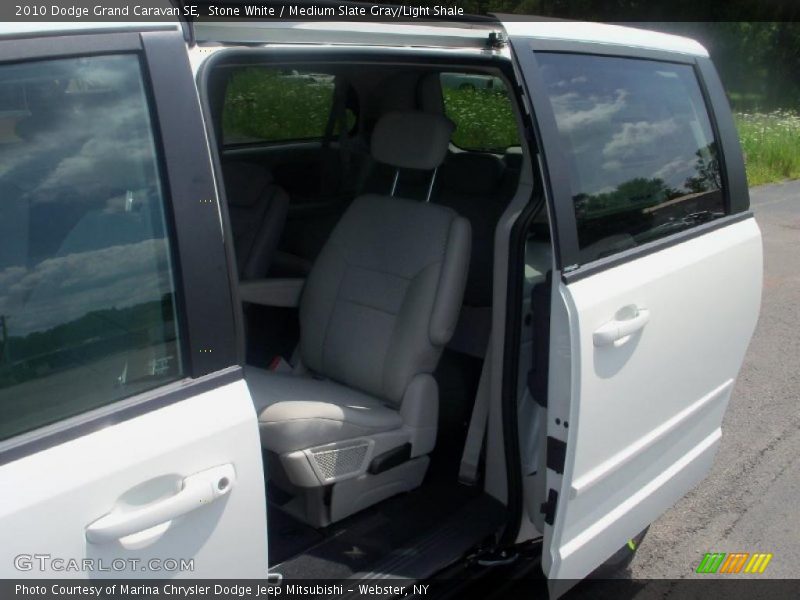 Stone White / Medium Slate Gray/Light Shale 2010 Dodge Grand Caravan SE