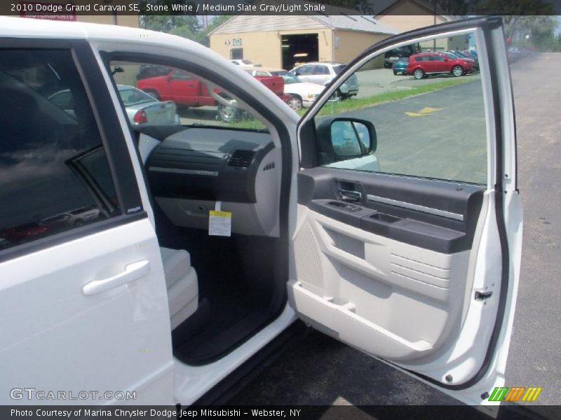 Stone White / Medium Slate Gray/Light Shale 2010 Dodge Grand Caravan SE