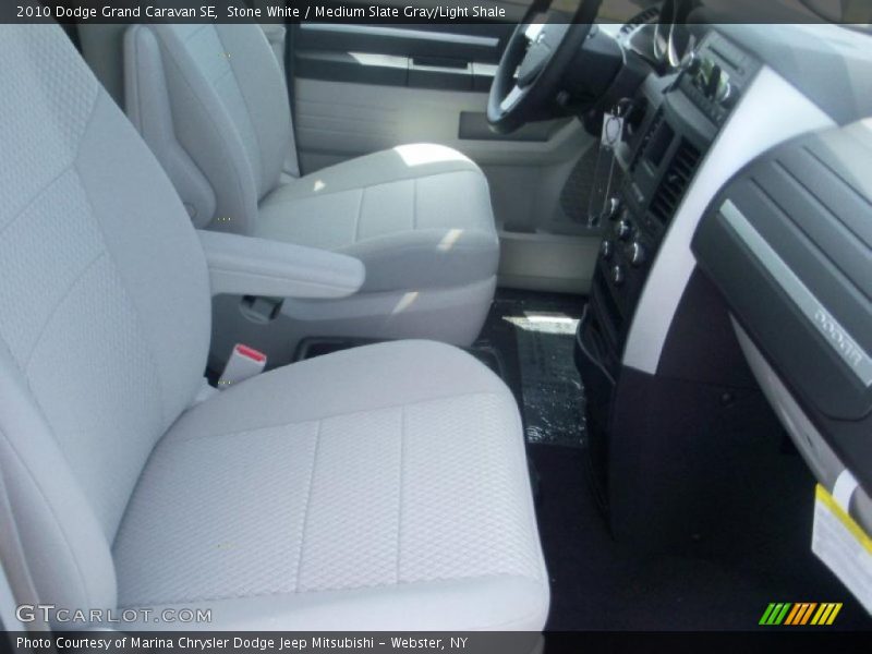 Stone White / Medium Slate Gray/Light Shale 2010 Dodge Grand Caravan SE