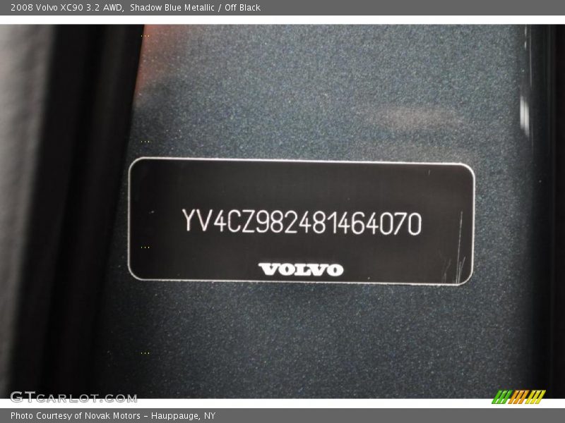 Shadow Blue Metallic / Off Black 2008 Volvo XC90 3.2 AWD