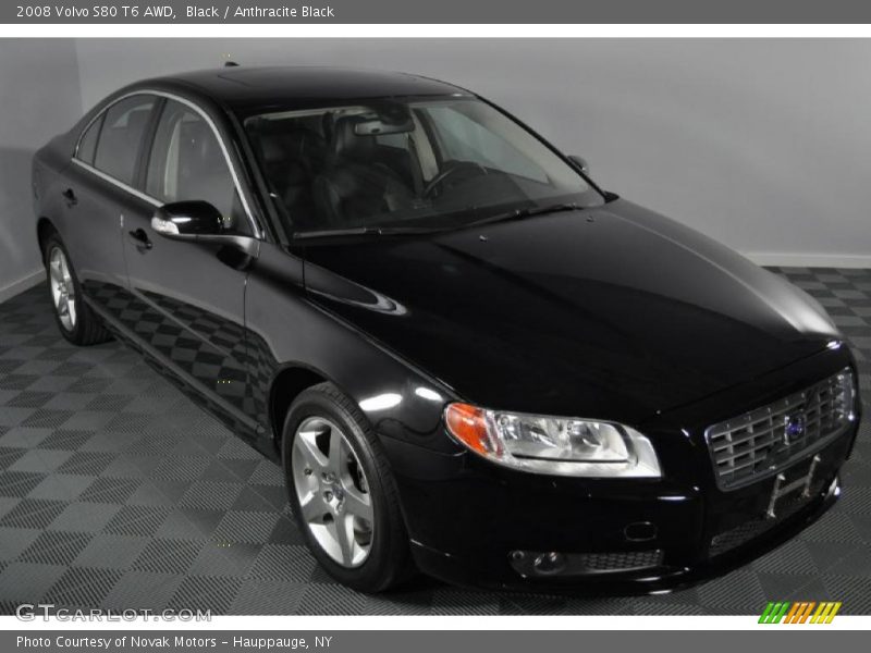 Black / Anthracite Black 2008 Volvo S80 T6 AWD