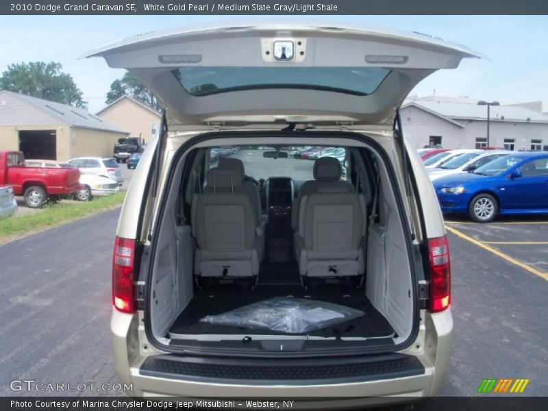 White Gold Pearl / Medium Slate Gray/Light Shale 2010 Dodge Grand Caravan SE