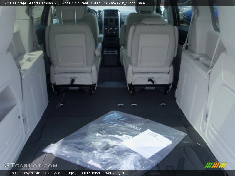 White Gold Pearl / Medium Slate Gray/Light Shale 2010 Dodge Grand Caravan SE