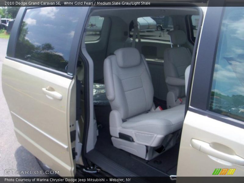 White Gold Pearl / Medium Slate Gray/Light Shale 2010 Dodge Grand Caravan SE