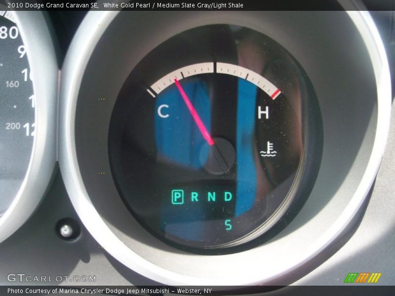 White Gold Pearl / Medium Slate Gray/Light Shale 2010 Dodge Grand Caravan SE